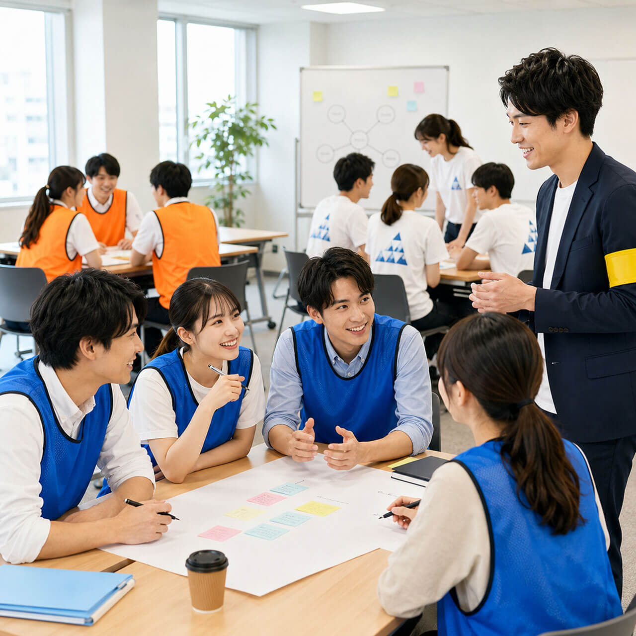 新入社員研修で差がつくグッズ選び｜ビブス・Tシャツ・腕章について